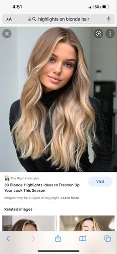 Diamond Hair, Haircut And Color, Blonde Balayage, Gorgeous Hair, Fall Hair, Hair Looks, Hair Goals