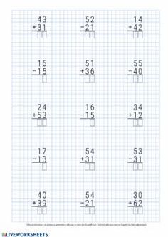 the worksheet for adding and subming numbers to one digit number, including two digits