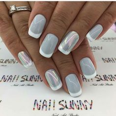 Grey Gel Nails, Amazing Nail Art Designs, Amazing Nail Art, Ring Finger Nails, Summer Acrylic, Pedicure Designs, Gray Nails