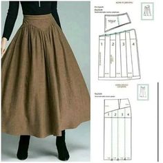 a woman's skirt and top sewing pattern