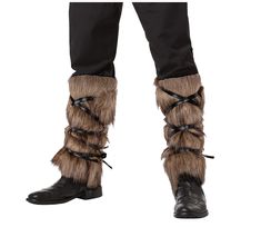 PRICES MAY VARY. You will get One Pair of Viking Fuzzy Leg Warmers Brown Fur Boot Covers Made from high-quality faux fur material, these furry leg warmers are thick and full, fluffy and soft. This fur viking features a leather strap detail, adds an authentic touch while ensuring they stay in place all day long, suitable for women men. These brown leg warmers fuzzy are ideal for completing your viking costume, warrior costume, halloween costume, medieval costume, etc. Perfect for Halloween cospla Fur Gauntlets, Fur Armor, Fuzzy Leg Warmers, Fluffy Leg Warmers, Brown Leg Warmers, Fur Boot Covers, Brown Fur Boots, Costume Viking, Fur Leg Warmers