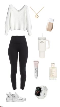 Business Casual Outfits Ideas, Cute Outfits For Highschool, Cute Easy Outfits For School, School Ootd, Basic Girl Outfit, Fall Girl, Cute Nike Outfits