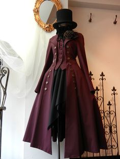 クレールミニSK[1449] Oc Things, Gaun Abad Pertengahan, Vampire Fashion, Retro Pin Up, Dream Dresses, Steampunk Clothing, Diabolik, Diabolik Lovers