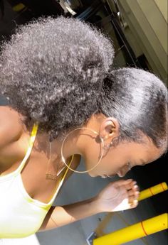 Afro Curls, Feed In Braids Hairstyles, 4c Natural Hair, Slicked Back Hair, Girls Hairstyles Braids