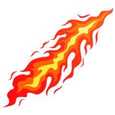 an orange and yellow flame on a white background, fire, flames, bright png and psd