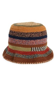 a multicolored hat on a white background