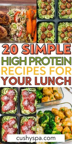 20 simple high protein recipes for your lunch