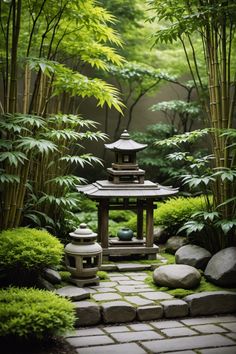 Japanese Gardens For Small Spaces, Zen Garden Front Yard, Japan Garden Design, Yard Zen, Winter Planter Ideas, Japanese Garden Ideas, Scandi Garden