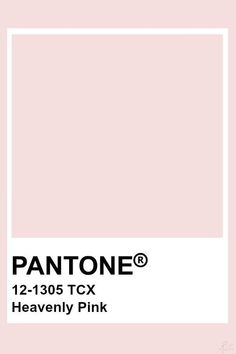 pantone's 12 - 1305 tcx heavenly pink