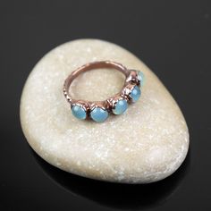 Fashion Jewelry Minimalist Round Blue Chalcedony Electroform Ring Gift For Women Blue Chalcedony Ring, Electroformed Ring, Chalcedony Ring, Jewelry Minimalist, Blue Chalcedony, Ring Sizes, Delicate Rings, Rings For Her, Vintage Boho