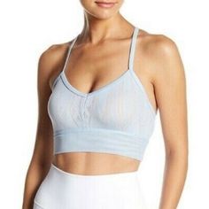 Alo Yoga, White Sports Bra, Aria Bra, Half A Hottie, Simple And Feminine. The Aria Brought Is Crafted For Exclusive Performance Lace With Mesh Band To Help Keep Things Cool Size Xs Nwot. Fitted Sleeveless Bra For Light Exercise, Fitted Racerback Bra For Light Exercise, Alo Yoga Seamless Sport Top, Alo Yoga Seamless Top For Yoga, Alo Yoga Summer Activewear For Yoga, Alo Yoga Stretch Sports Bra For Gym, Alo Yoga Seamless Workout Top, Spring Stretch Sports Bra For Light Sports, Breathable Sports Bra For Spring