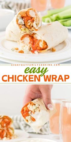 Don’t stress over dinner! Try this Easy Chicken Wrap Recipe for a quick weeknight dinner. In just 5 minutes, enjoy leftover chicken tenders, buffalo sauce, flour tortillas, blue cheese, lettuce, and cheddar cheese. Easy to make with no breading for a tasty chicken dish! Leftover Chicken Tenders, Chicken Tenders Buffalo, Easy Chicken Wrap, Buffalo Chicken Wrap Recipe, Spicy Chicken Wrap, Chicken Wrap Recipe, Recipes Using Rotisserie Chicken, Quick Family Dinners, Easy Buffalo Chicken