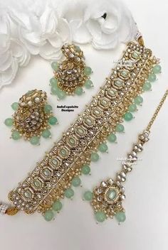 indian jewelry sets for mehndi occasion - Google Search