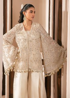 Opal – imrasaeed Sequence Jacket Outfits, Pakistani Outfits Party Wear, Sequence Jacket, Desinger Dresses, Indian Outfits Modern, Asian Attire, Pakistani Party Wear Dresses, Party Wears, Top Net