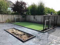 Small Soccer Field Backyard, Astro Turf Garden, Turf Yard, Turf Design, Patio Chico