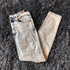 Brand New, Never Worn! Speak Peak Brand. Acid Wash / Bleached Denim Look. Very Very Stretchy, High Waisted Skinny Jeans. Size 13 (Liked These So Much, I Also Have Them In A Size 11 For Sale Too I Just Suck And Never Wore Them! Lol) Pair With A Crop Top, Body Suit Or Your Favorite Tee! Fitted Distressed Acid Wash Bottoms, Fitted Acid Wash Casual Bottoms, Casual Fitted Acid Wash Bottoms, Fitted Distressed Washed Blue Bottoms, Fitted Acid Wash Bottoms For Spring, Fitted Acid Wash Denim Bottoms, Fitted Distressed Light Wash Bottoms, Fitted Light Wash Distressed Bottoms, Fitted Distressed Blue Bottoms