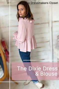 the dixie dress and blouse sewing pattern