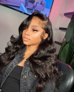 Side Part Hairstyles, Dope Hairstyles, Hair Ponytail Styles, Hair Laid, Hair Crush, Ponytail Styles, Front Lace Wigs Human Hair