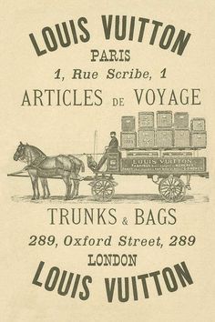 an advertisement for louis vutton's antiques and trade store in paris, france