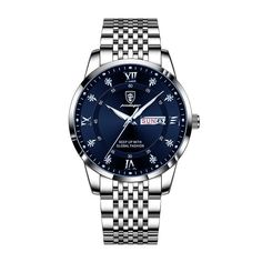 Color: Silver blue Timeless Watch, Refined Aesthetic, Mens Sport Watches, Blue Watches, Everyday Adventures, Modern Gentleman, Mens Luxury, Luxury Watches For Men, Watch Gifts