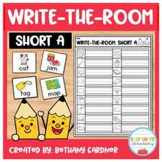 write - the - room short a with two pencils