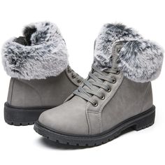 PRICES MAY VARY. [Warm fur lining]These womens winter snow boots have a synthetic fur lining.Eco-friendly while providing a warm dressing experience with a stylish winter Ankle Booties look.The thickened upper lining is good for keeping the inside of the shoe warm. [Zipper&lace up design]yageyan combined the convenient zipper design with the traditional lacing design,not only does it make our shoes easy to slip on and off, but the preserved LACES also give the shoes a richer look. [Water-resista Womens Snow Boots, Warm Winter Boots, Professional Shoes, Womens Combat Boots, Womens Winter, Winter Sneakers, Snow Boots Women, Canvas Shoes Women, Winter Snow Boots