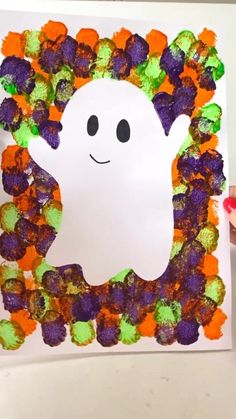 🎃✨ HALLOWEEN PRINTING - very quick to put together and results are really fun & effective. SAVE to remember to give it a go 🤍 LIKE &… | Instagram Cartoon Crafts, Prek Crafts, Halloween Art Projects, Bricolage Halloween, Ghost Crafts, Halloween Kindergarten, Hallowen Ideas