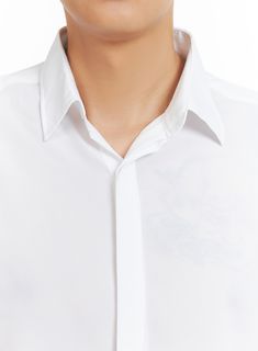 Product Detail Elevate your men's fashion with our stylish buttoned shirt. The solid print and casual/classic style make it perfect for work wear or back to school. Get the perfect fit with our normal fit design. Style : Casual, Classic Occasion : Work wear, Back to school Type : Men Detail : Buttoned Print : Solid Material : Polyester Sleeve : Long sleeve Neck : Collar Length : Regular Fit : Normal fit Polyester100 Color : White, Light blue, Black Made in Korea Model Size Model is wearing size Slim Fit Shirt With Casual Collar And Placket, Cotton Business Shirt With Collar, Smart Slim Fit Button-up Shirt, Cotton Dress Shirt For Workwear, Classic Fitted Shirt With Casual Collar, Cotton Dress Shirt With Casual Collar For Semi-formal Occasions, Slim Fit Dress Shirt For Business Casual, Business Casual Slim Fit Dress Shirt With Collar, Cotton Dress Shirt With Casual Collar For Business Casual