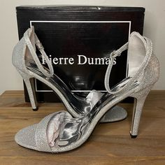 Pierre Dumas | Shoes | Pierre Dumas Margaret3 Silver 3heels Ankle Strap Womens Dress Shoes Size | Poshmark High Hills, Womens Dress Shoes, Womens Dress, Ankle Strap, Dress Shoes, Size 10, Cream, Heels, 10 Things