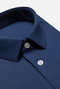 89% PIMA Cotton,11% Spandex High Density Fabric Stiff Collar Built-in Collar Stays High Elasticity Hyper Breathable Custom-made design Navy Blue Shirt, Navy Blue Shirts, Collar Stays, Tailored Shirts, Blue Wool, Blue Shirt, Pima Cotton, Wool Sweaters, Cotton Shirt