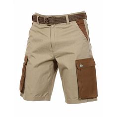 Season:Summer; Fabric:Linen Cotton Blend; Gender:Men's; Style:Fashion,Designer; Occasion:Casual,Daily,Holiday; Details:Belt Not Included; Fit Type:Regular Fit; Function:Comfort,Breathable; Waistline:Mid Waist; Pattern:Color Block; Design:Pocket,Patchwork; Pants Type:Summer Shorts,Linen Shorts,Shorts; Fly Type:Button; Front page:FF; Listing Date:03/20/2024; Hips:; Length:; Waist:; Pants Length:Short Khaki Cargo Shorts For Summer Beach, Summer Beach Cargo Shorts In Khaki, Summer Beach Khaki Cargo Shorts, Cotton Shorts With Contrast Color For Summer, Cotton Shorts With Contrast Color, Summer Cotton Shorts With Contrast Color, Casual Summer Shorts With Contrast Color, Brown Summer Shorts For Outdoor, Brown Cotton Cargo Shorts For Summer