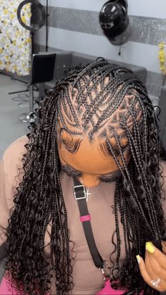 Cornrows With Box Braids, Black Kids Braids Hairstyles, Black Hair Video, Lemonade Braids Hairstyles