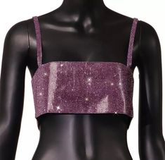 Rhinestone crop top with a square neckline. CLEOPATRA top is not see through, it is fully lined for your comfort. This one size top has an adjustable lobster clasp closure and fits sizes XS, S, M, L. Bust size: 32.28- 38.19’’ Rhinestone Crop Top, Purple Top, Square Necklines, Eras Tour, Square Neckline, Lobster Clasp, Taylor Swift, Swift, Crop Top