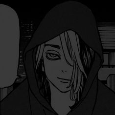 an animated image of a person in a hoodie looking into the distance with his eyes wide open