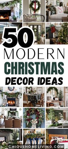 50 modern christmas decor ideas for the living room, dining room and bedroom in one place