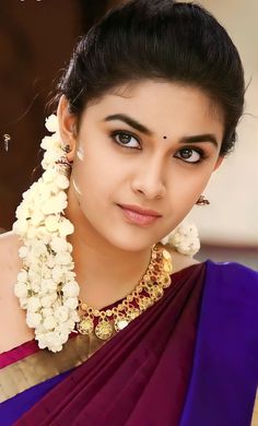 Kreety Suresh, Nithya Ram, Hair Style On Saree, Bride Photos Poses, Keerthi Suresh, Keerthy Suresh, Indian Railways