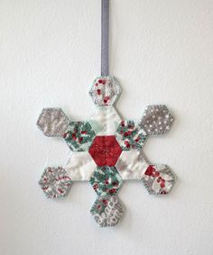 a snowflake hanging on the wall