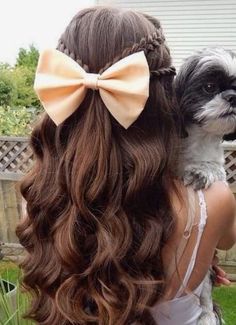 Teenage Hairstyles For School, Teenage Girl Hairstyles, Flower Girl Hairstyles, Back To School Hairstyles, Crazy Hair Days, Braided Hairstyles Easy, Party Hairstyles