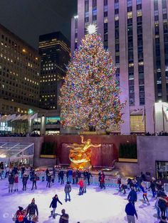 Rockefeller Center New York, Winter In New York Aesthetic, Weihnachten New York, New York Rockefeller Center, Ny Christmas, Christmas New York, Rockefeller Center Christmas, Winter In New York, Nyc Holidays