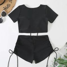 SPECIFICATIONS Material: POLYESTER Material: SPANDEX Pattern Type: Solid Age: MIDDLE AGE Support Type: Wire Free Style: Beach Style Waist: High Waist Gender: WOMEN Fit: Fits true to size, take your normal size With Pad: Yes