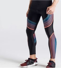 Material: Lycra, Polyester, Spandex, High Elasticity, Breathable Tights • Length: Full Length • Style: Flat, Leggings, Casual • Decoration: Spliced • Type: Full Length, Elastic Waist, Broadcloth, Skinny, Mid, Leggings, Workout Pants • Waist Size(In Inches): 24-32 • Occasions: MMA, Bodybuilding, Crossfit Trousers • Suit For: Fitness Pants Men Multicolor Compression Sport Bottoms, Multicolor Compression Bottoms For Sports, Multicolor Fitted Leggings For Training, Multicolor Stretch Sportswear Leggings, Multicolor Stretch Leggings For Sportswear, Multicolor Stretch Activewear Pants, Compression Multicolor Yoga Pants For Sports, Multicolor Full-length Sports Leggings, Multicolor Full Length Sports Leggings