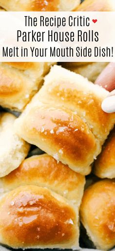 the recipe crick parker house rolls melt in your mouth side dish is delicious