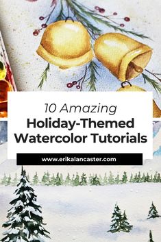 Christmas Watercolor Tutorials for Beginners Fun Watercolor, Watercolor Tutorials, Winter Watercolor, Christmas And Winter, Watercolour Tutorials, How To Gain Confidence, Best Christmas, Painting Tips