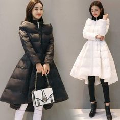 Korean Women A-Line Princess Swing Coat Cotton Down Thick Elegant Overcoat Parka Item description Brand Unbranded Size S-2XL Size Type Regular Style Puffer Jacket Closure Zip Country/Region of Manufacture China Department Women Features Heated Fit Slim Garment Care Hand Wash Only Lining Material Cotton Down MPN Does not apply Occasion Casual Outer Shell Material Polyester Pattern Solid Season Winter Theme Korean Type Coat Vintage No Year of Manufacture 2010-2019   Shipment Payment Return & Warra Winter White Long Outerwear For Winter, Winter White Long Outerwear, Long Winter White Outerwear, Knee-length Winter Workwear Outerwear, Knee-length Winter Outerwear For Work, White Fitted Outerwear With Stand Collar, White Stand Collar Outerwear For Fall, Winter White Long Outerwear For Spring, Casual Knee-length Winter Outerwear