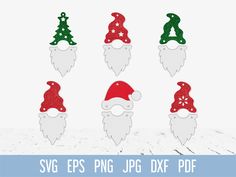 christmas gnomes svg cut files