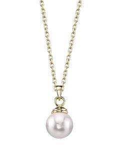 14K Gold Japanese Akoya Pearl Hope Pendant Classic High Luster Pendant Pearl Necklace, Akoya Pearls, Pearl Pendant, Shop Now, Pendant, Gold