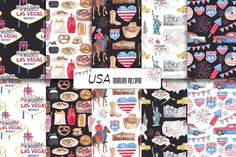 the usa digital paper pack includes all kinds of items