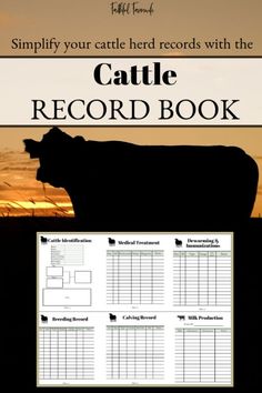 a book with the title, simply your cattle records with the cattle record book