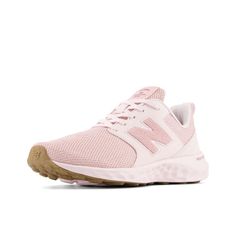 PRICES MAY VARY. Ground Contact Fresh Foam midsole Cushioning with rubber outsole pods delivers an ultra-cushioned Lightweight ride while providing abrasion resistance where needed Pink Gym Shoes, Pink Shoes Sneakers, Athleisure Essentials, Pink Granite, Dream Shoe, Gym Look, Nurse Shoes, Pink Gym, Lifestyle Sneakers