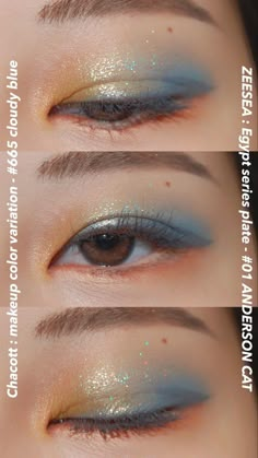 Peach And Blue Eyeshadow, Magical Makeup, Swag Makeup, Ethereal Makeup, Asian Eye Makeup, Makeup Pictures, Makeup Designs